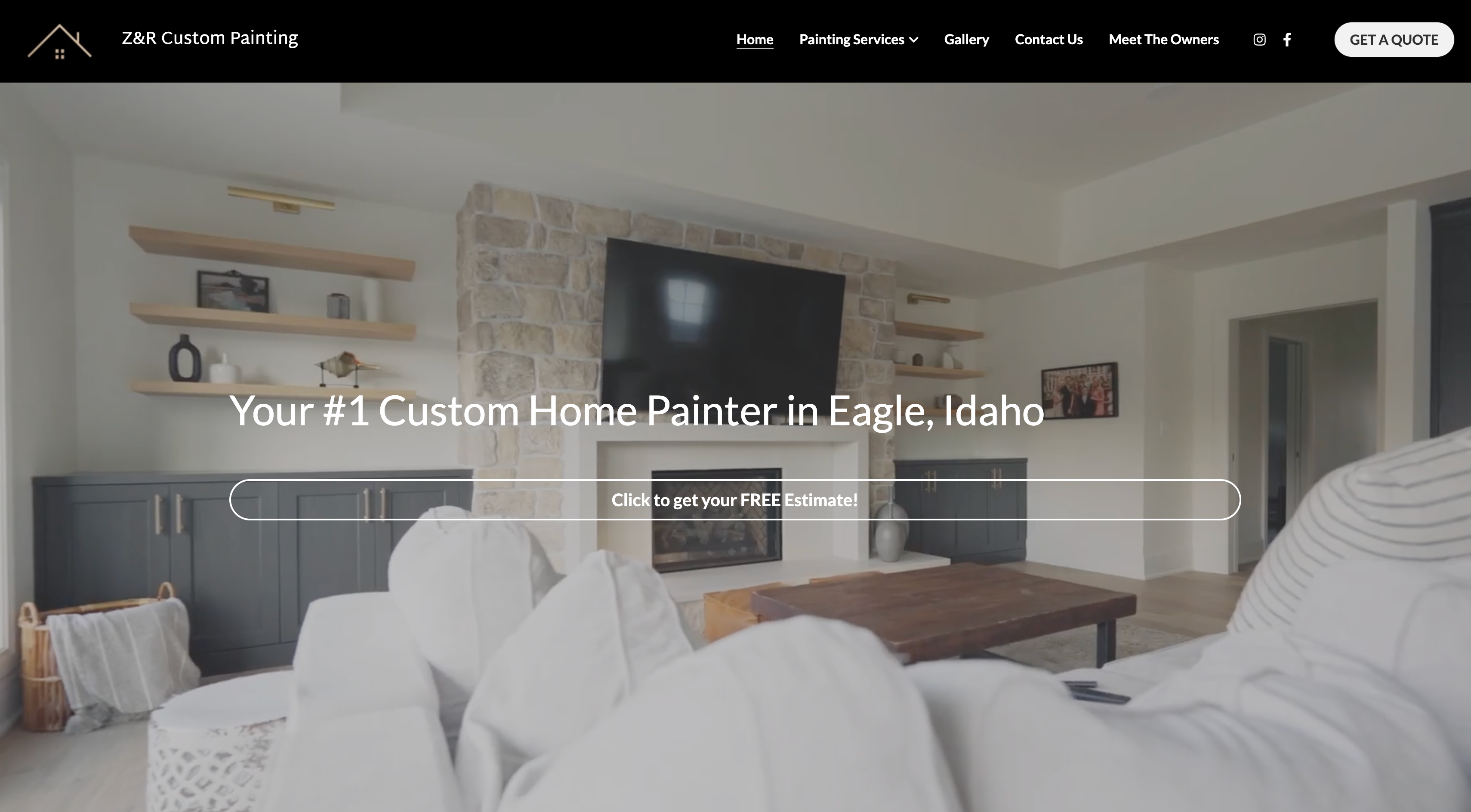 Screenshot of Website Made by Ethan Gibson